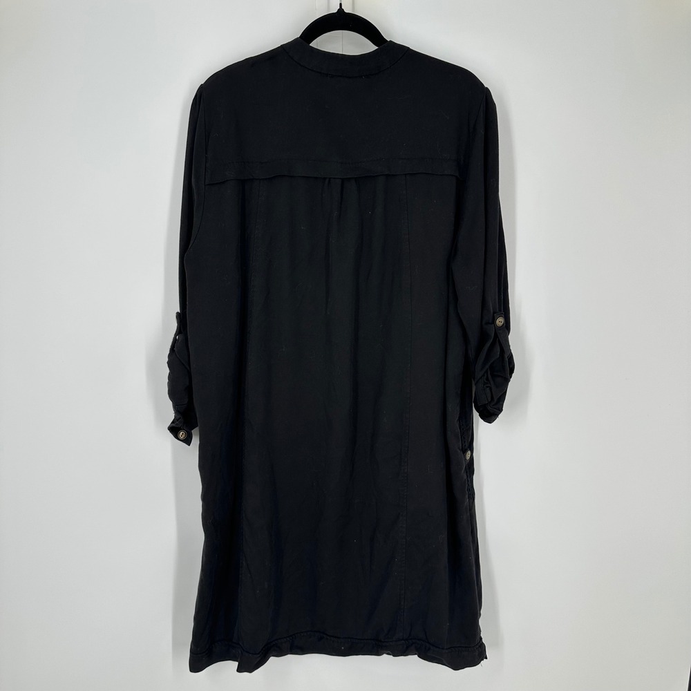 CHELSEA & THEODORE Black Embroidered Lace‎ Up Tunic Dress Size XL - Picture 9 of 10